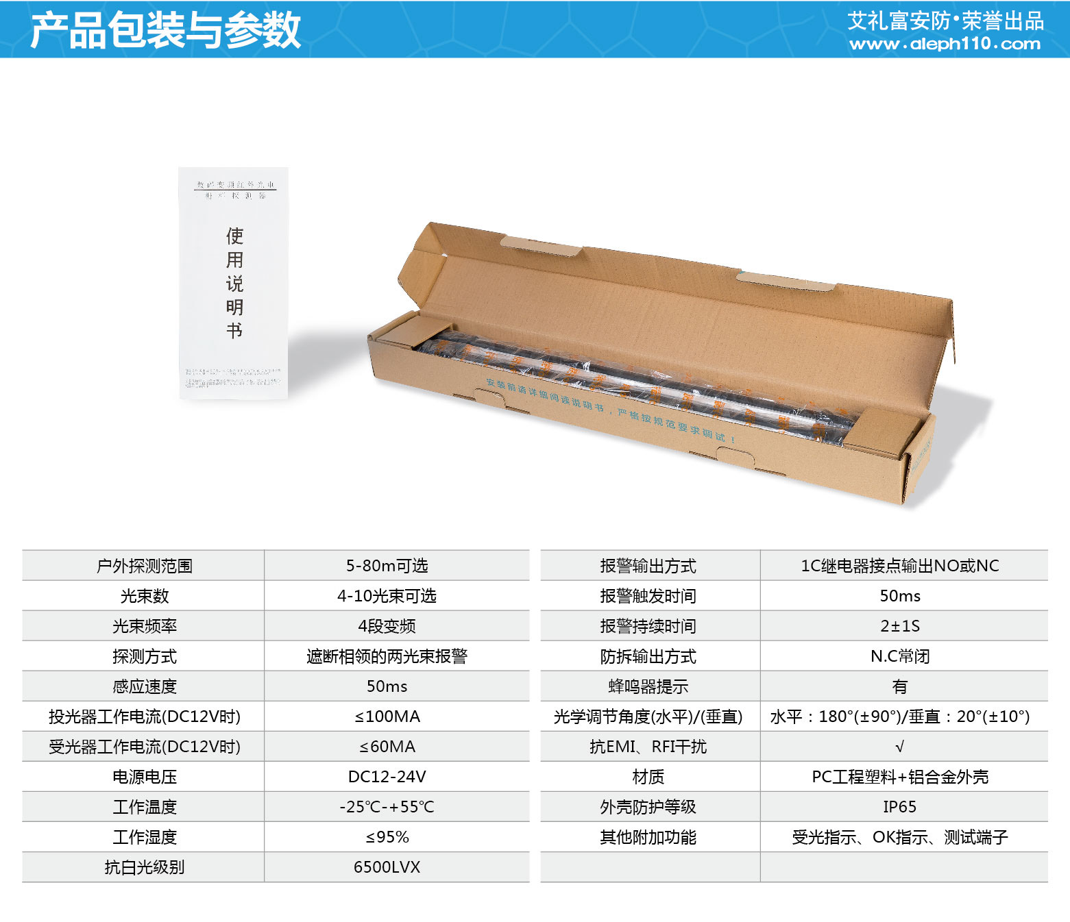 艾禮富 數字變頻紅外光柵4-10光束